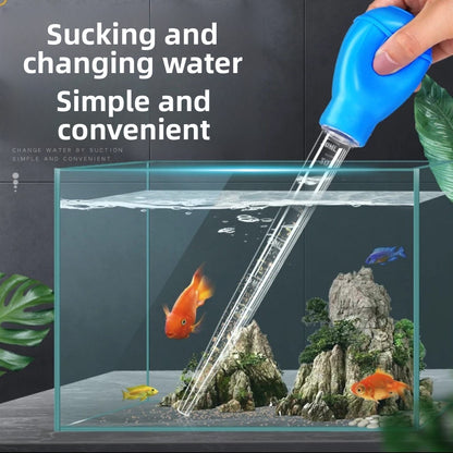 Fish tank squeegee water changer