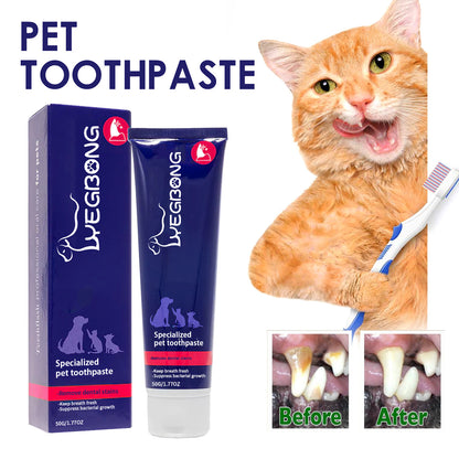 Pet Oral Cleaning Toothpaste for Cats and Dogs