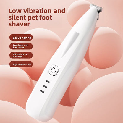 Rechargeable Pet Grooming Trimmer with LED Light