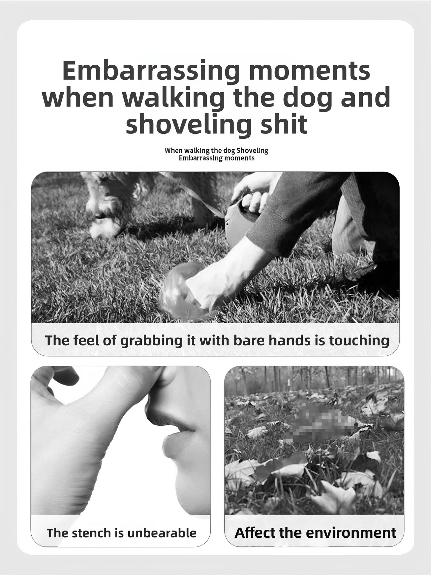 Foldable Dog Poop Scooper with Waste Bags