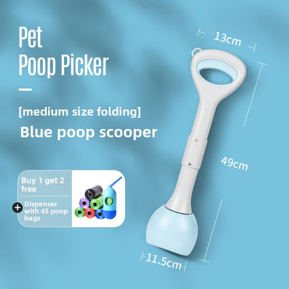 Foldable Dog Poop Scooper with Waste Bags