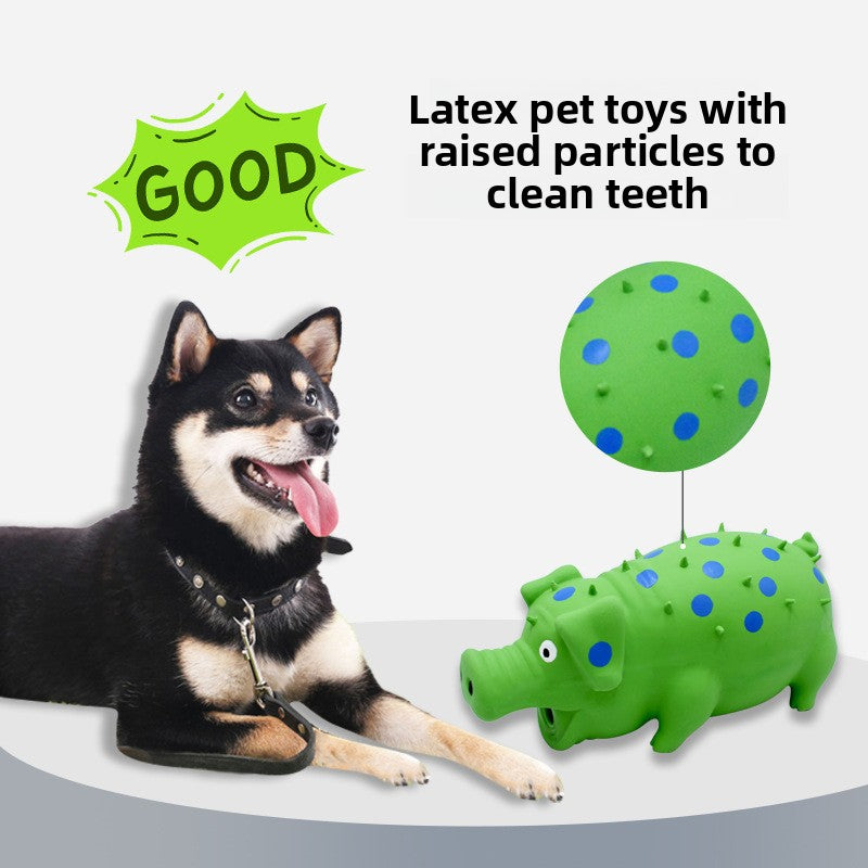 Latex Squeaking Dog Chew Toy with Sound