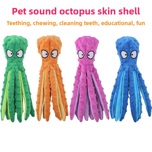 Octopus Plush Squeaker Toy for Pets