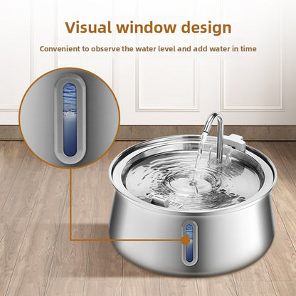 Stainless steel water feeder for pet