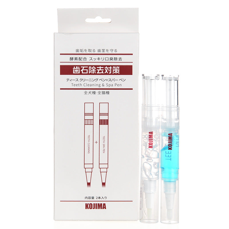 Pet Teeth Cleaning Kit with Toothbrush and Toothpaste