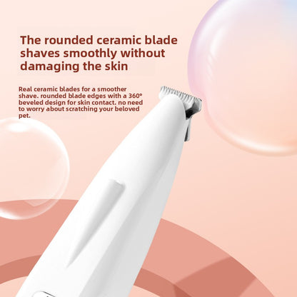Rechargeable Pet Grooming Trimmer with LED Light