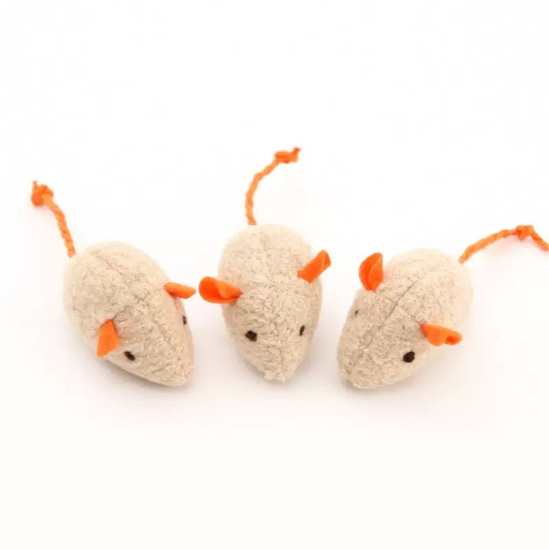 Plush Catnip Mouse Chew Toys