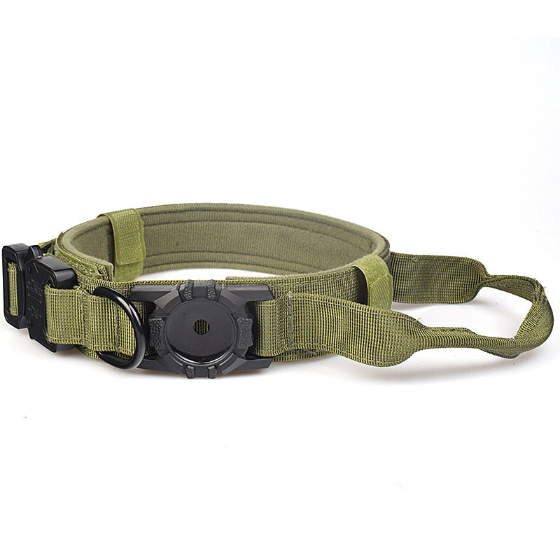 Adjustable Nylon Pet Collar with Airtag Holder