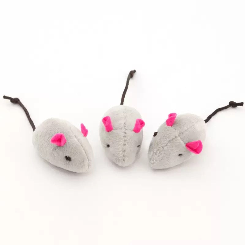 Plush Catnip Mouse Chew Toys
