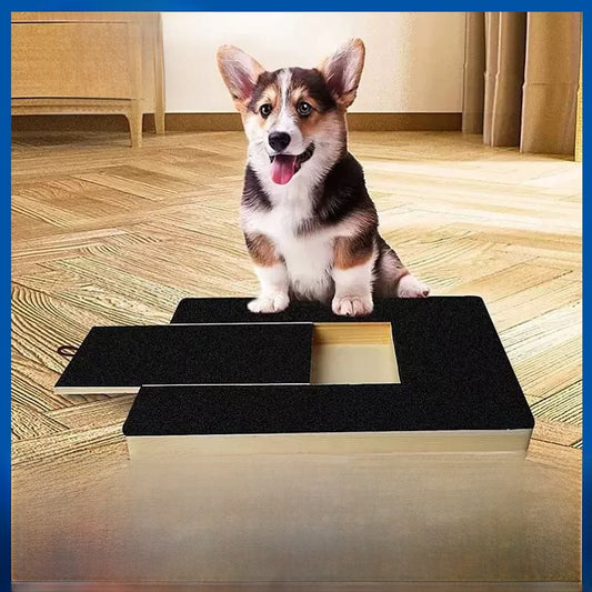 Wooden Dog Scratching Board with Food Box