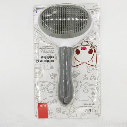 Self Cleaning Pet Comb Stainless Steel Needles
