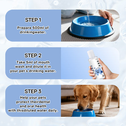 Pet Dental Care Oral Rinse for Cats and Dogs