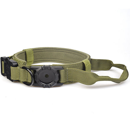 Adjustable Nylon Pet Collar with Airtag Holder