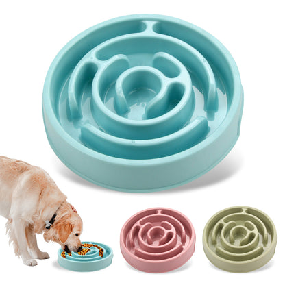 Slow Feeder Dog Bowl with Neck Guard