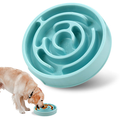Slow Feeder Dog Bowl with Neck Guard