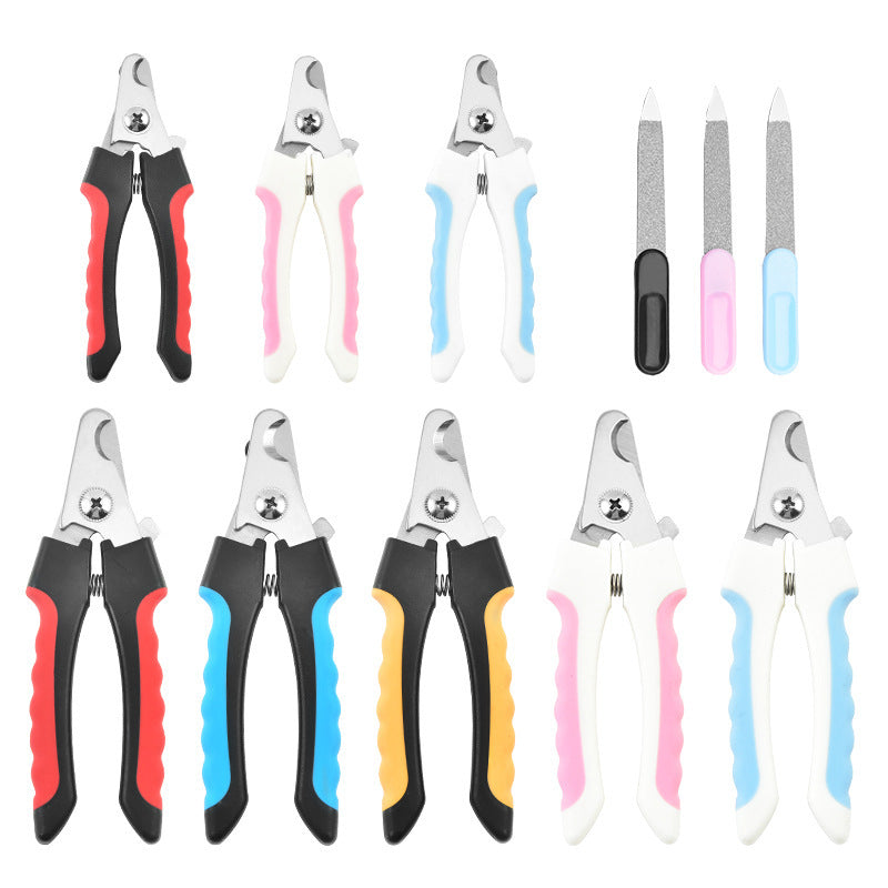 Pet Nail Clipper Set with Safety Guard