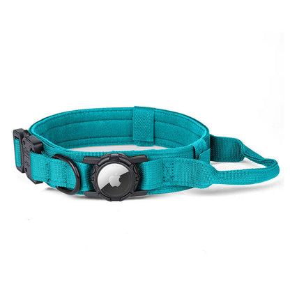 Adjustable Nylon Pet Collar with Airtag Holder