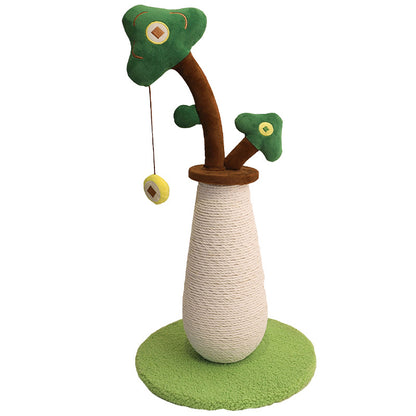 Vertical Sisal Cat Climbing Scratch Post with Toy