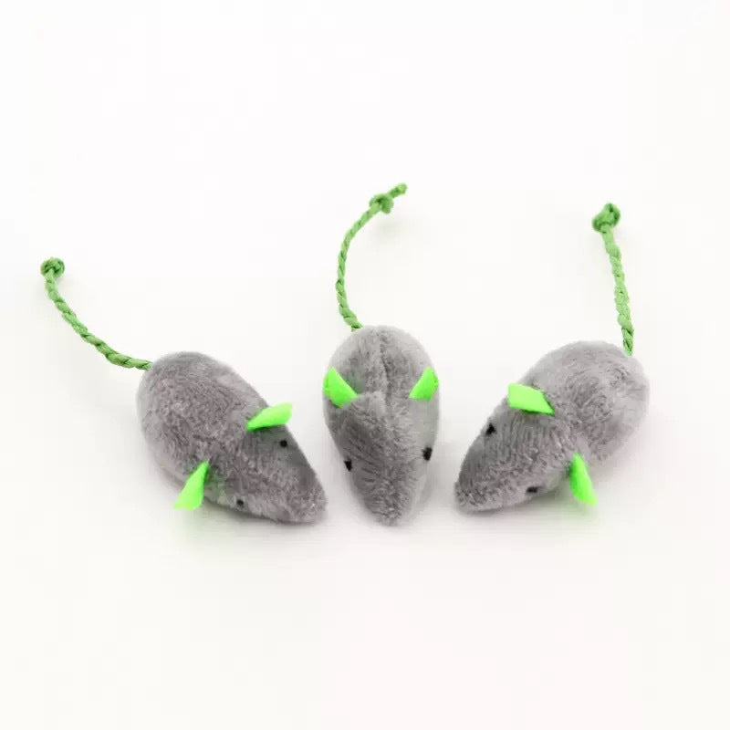 Plush Catnip Mouse Chew Toys
