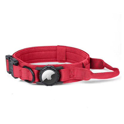 Adjustable Nylon Pet Collar with Airtag Holder