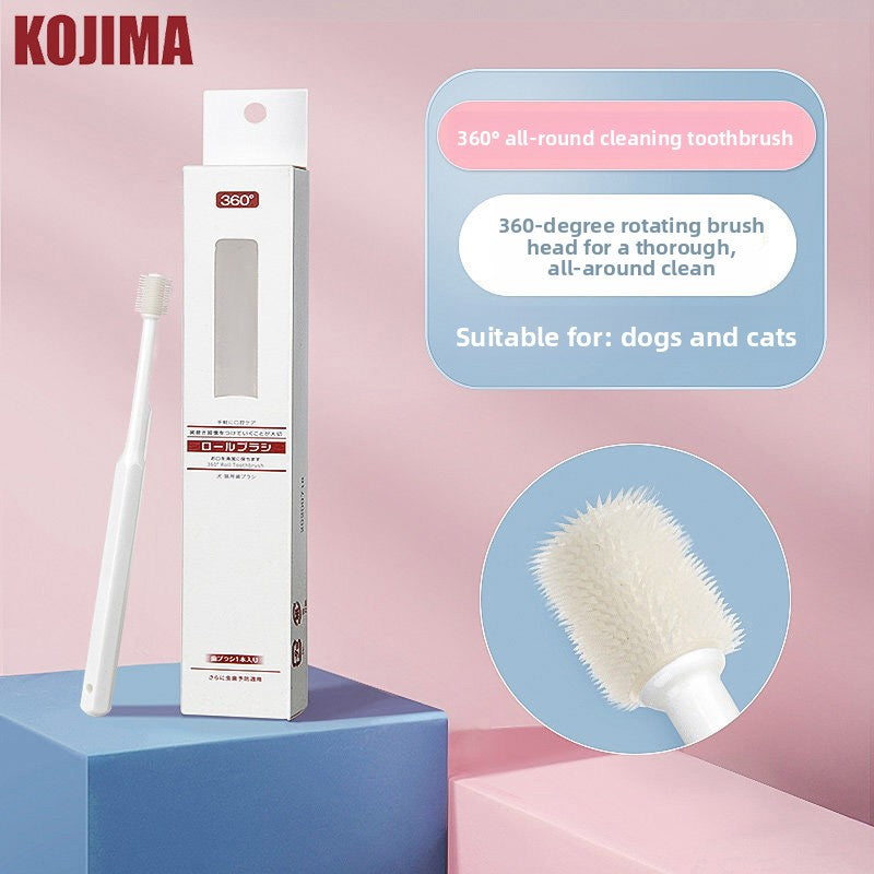 Pet Teeth Cleaning Kit with Toothbrush and Toothpaste
