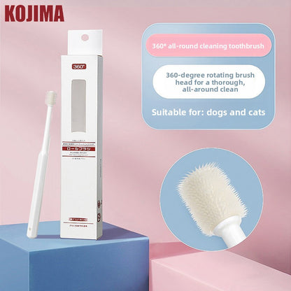 Pet Teeth Cleaning Kit with Toothbrush and Toothpaste