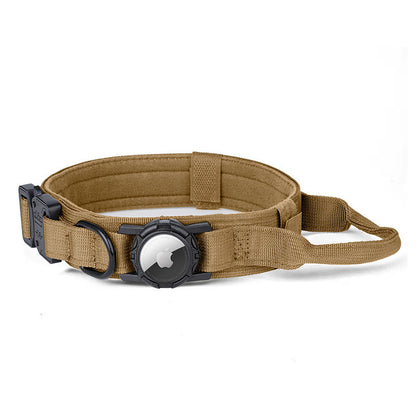 Adjustable Nylon Pet Collar with Airtag Holder