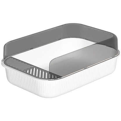 Semi-Enclosed Top Entry Cat Litter Box