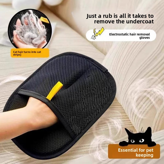Five-Finger Electrostatic Pet Hair Removal Glove