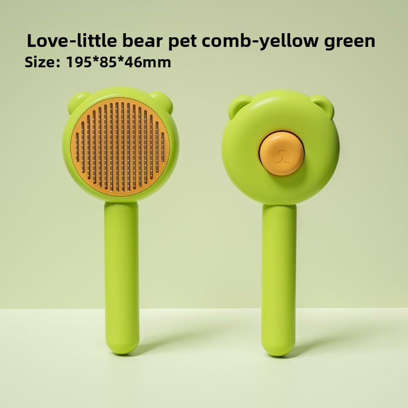 Self Cleaning Pet Comb Stainless Steel Needles