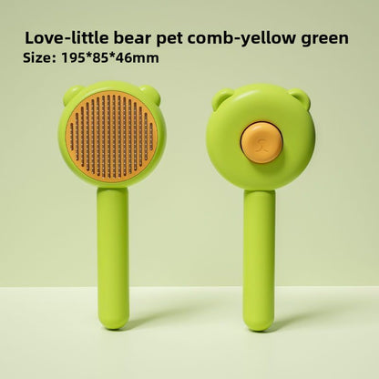 Self Cleaning Pet Comb Stainless Steel Needles
