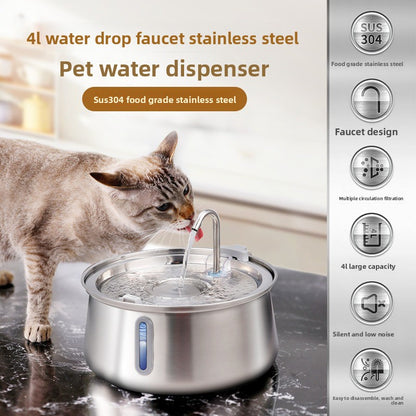 Stainless steel water feeder for pet