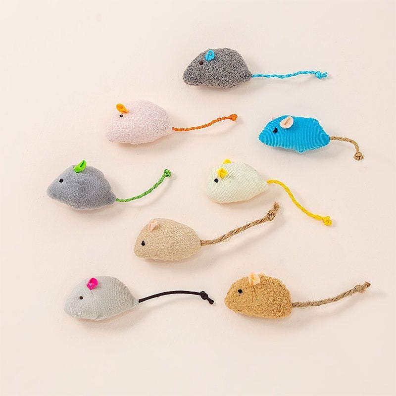 Plush Catnip Mouse Chew Toys