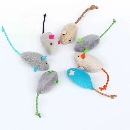 Plush Catnip Mouse Chew Toys