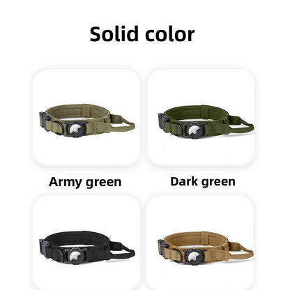 Adjustable Nylon Pet Collar with Airtag Holder