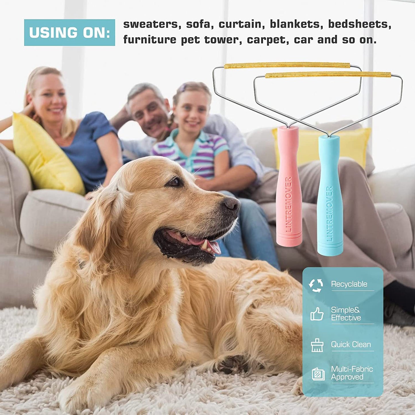 Plastic Pet Hair Removal Tool