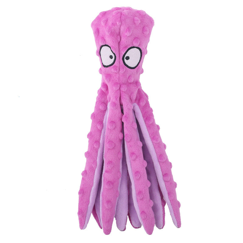 Octopus Plush Squeaker Toy for Pets