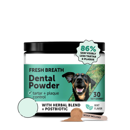 Dog Teeth Cleaning Oral Freshness Powder with Natural Herbs