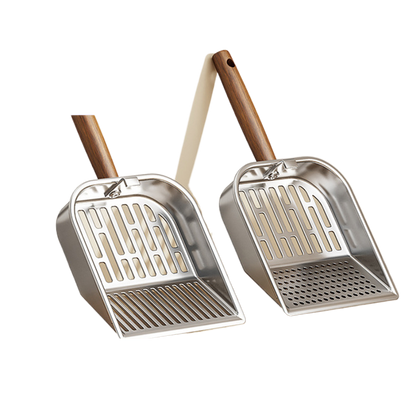 Stainless Steel Cat Litter Shovel with Long Handle