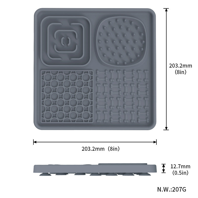 Silicone Pet Licking Pad Slow Feeder Mat