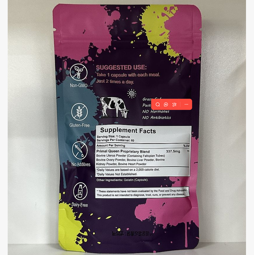 Cross-border beef offal nutritional supplement