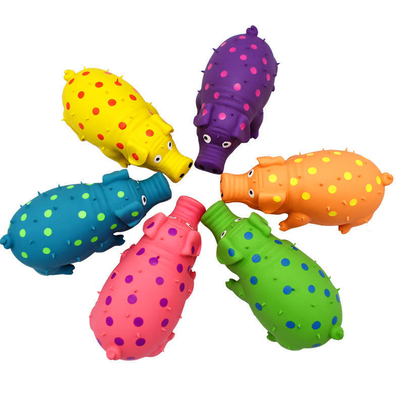 Latex Squeaking Dog Chew Toy with Sound